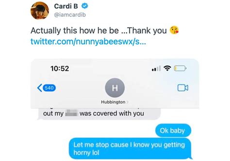 offset and cardi b instagram story|Inside Cardi B and Offsets Leaked Text Messages